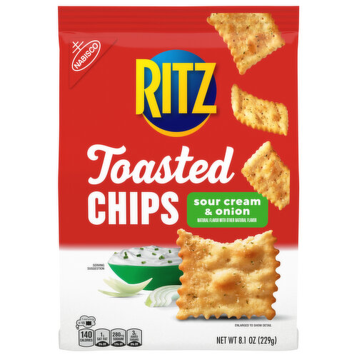 Ritz Toasted Chips, Sour Cream & Onion