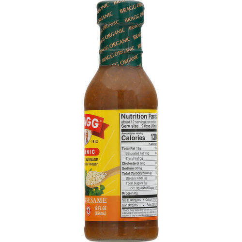 Bragg Dressing & Marinade, Organic, Ginger & Sesame