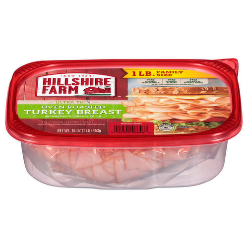 Hillshire Farm Hillshire Farm Ultra Thin Sliced Oven Roasted Turkey Breast Sandwich Meat, 16 oz