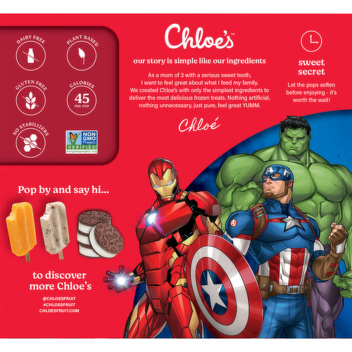 Chloe's Pops, Marvel Avengers, Cherry & Grape