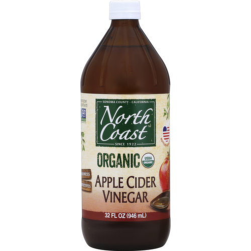 North Coast Vinegar, Organic, Apple Cider 