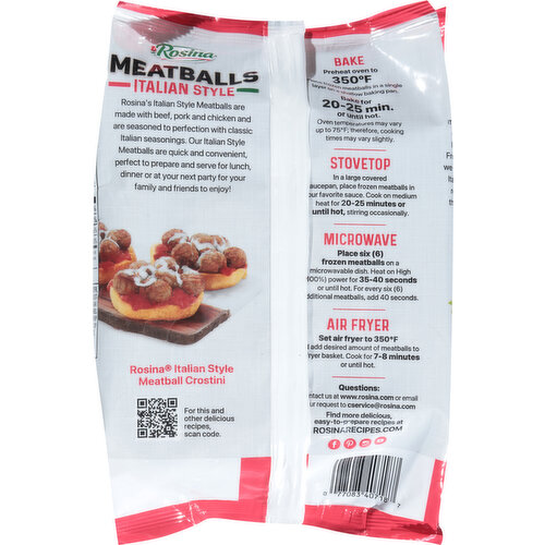 Rosina Meatballs, Italian Style