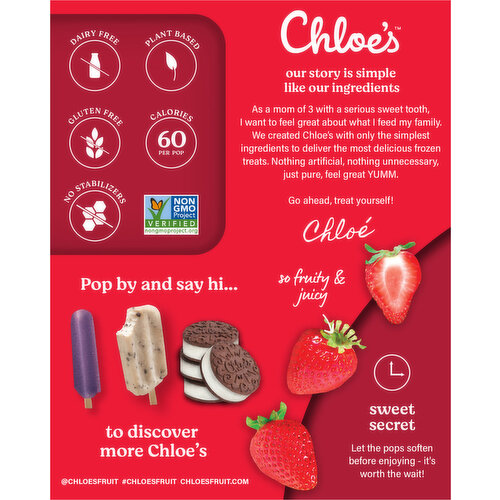 Chloe's Fruit Pops, Strawberry