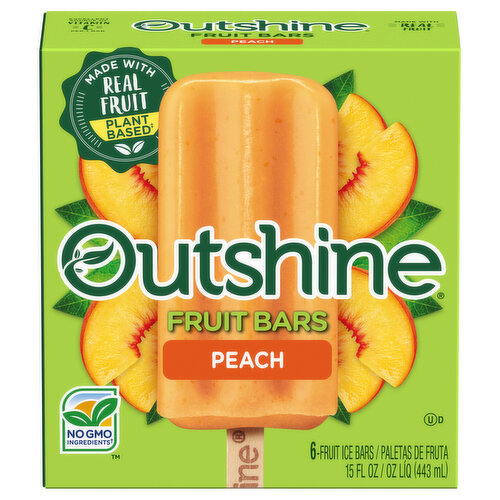Outshine Outshine Peach Frozen Fruit Bars, 6 Count