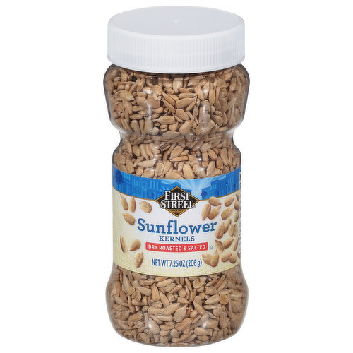 First Street Sunflower Kernels, Dry Roasted & Salted