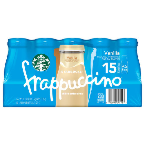 Starbucks Vanilla frappuccino bottle,Chilled Coffee Drink