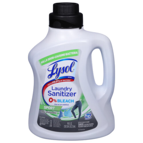 Lysol Laundry Sanitizer, 0% Bleach, Odor Eliminator, Sport