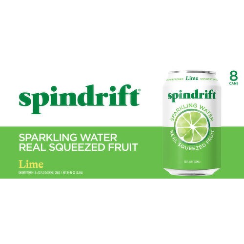Spindrift Unsweetened Lime Sparkling Water