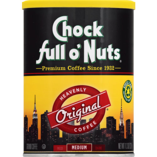 Chock full o'Nuts Coffee, Ground, Original, Medium