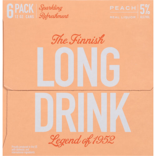 The Finnish Long Drink Gluten Free Peach Gin