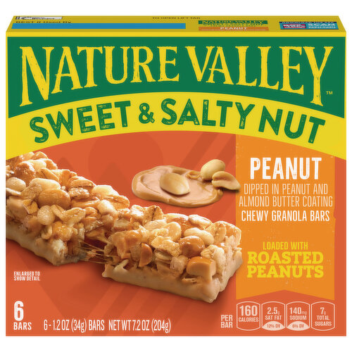 Nature Valley Granola Bars, Peanut, Chewy