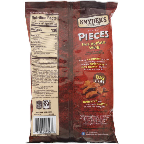 Snyder's of Hanover Pretzel, Hot Buffalo Wing, Pieces