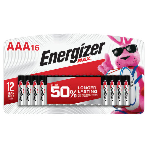 Energizer Batteries, Alkaline, AAA