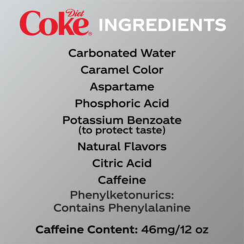Diet Coke  Diet Soda Soft Drink Fridge Pack