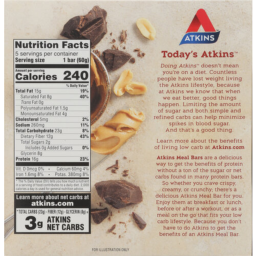 Atkins Protein Meal Bar, Chocolate Peanut Butter