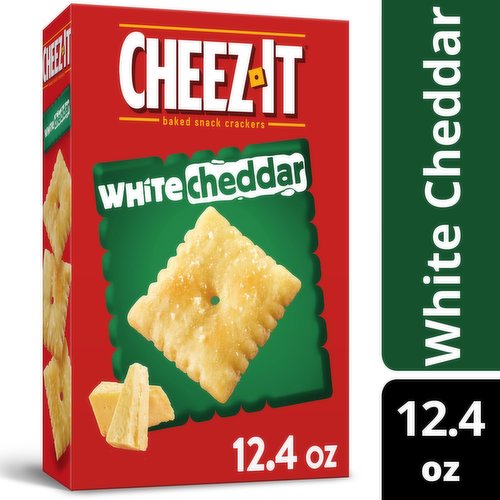 Cheez-It Baked Snack Crackers, White Cheddar
