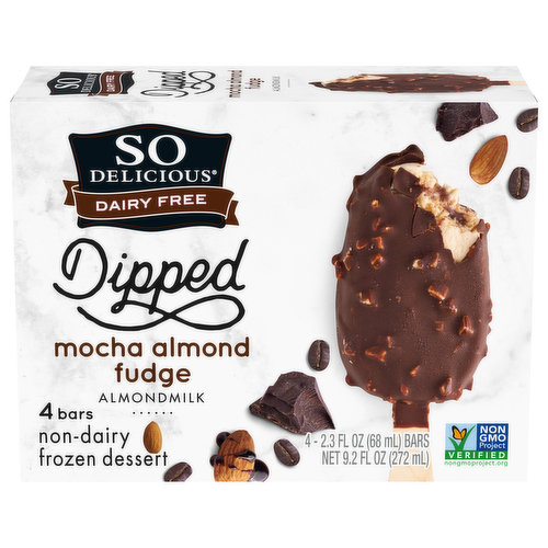 So Delicious Dairy Free Frozen Dessert, Non-Dairy, Almondmilk, Mocha Almond Fudge