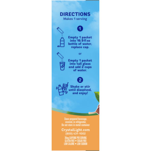 Crystal Light Peach Iced Tea Powdered Drink Mix