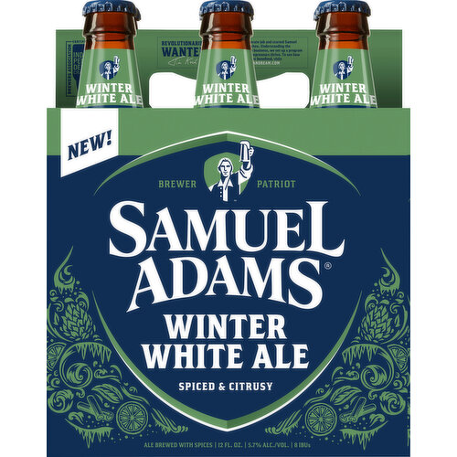 Samuel Adams Winter White Ale Spiced & Citrusy Beer