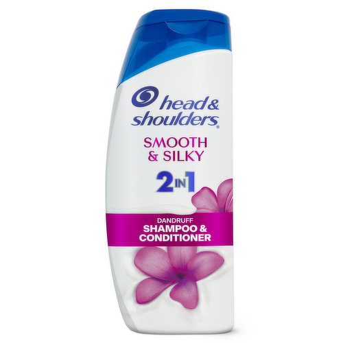 Head & Shoulders 2 in 1 Dandruff Shampoo and Conditioner, Smooth and Silky, 20.7 oz