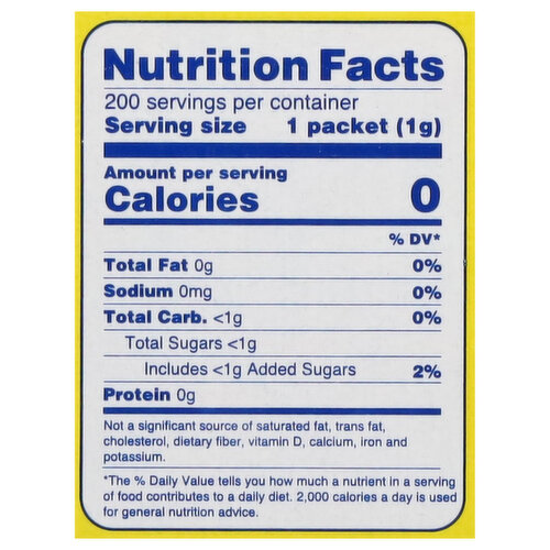 Splenda Sweetener, Zero Calorie