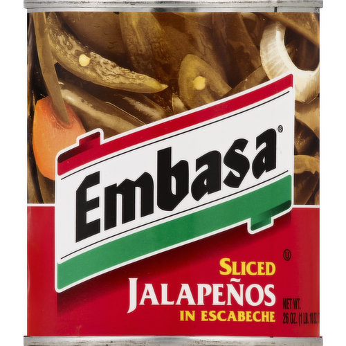 Embasa Jalapenos, Sliced, in Escabeche