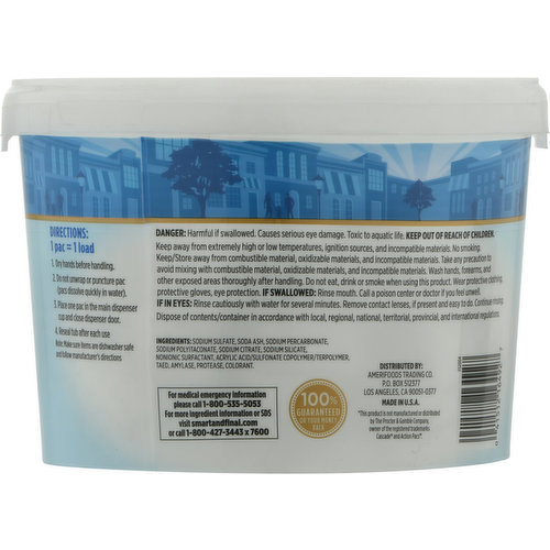 First Street Detergent Pacs, Automatic Dishwasher, Fresh Scent
