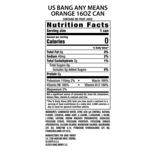 Bang Bang Any Means Orange 16 Fl Oz