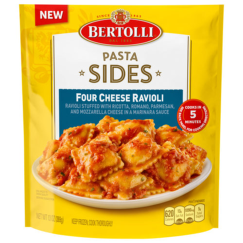 Bertolli Pasta Sides Four Cheese Ravioli Frozen Side