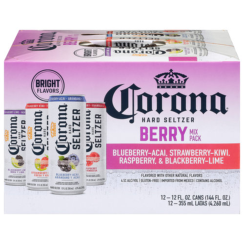 Corona Hard Seltzer, Berry, Mix Pack