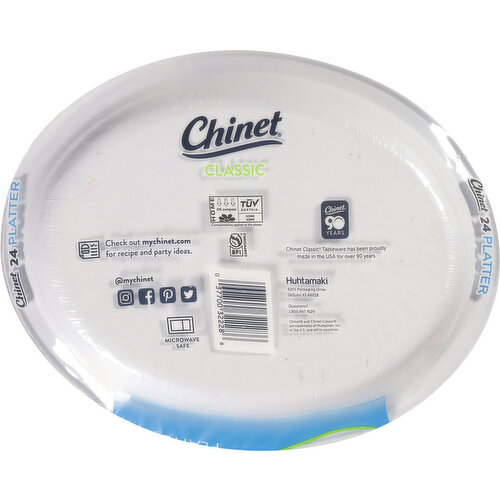 Chinet Platters, Compostable, 12.625 Inch