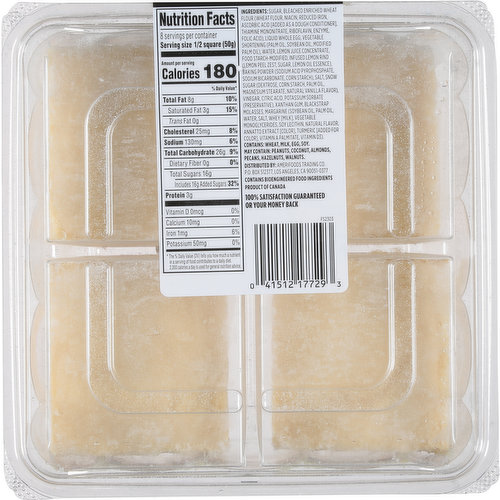 First Street Squares, Lemon, Premium