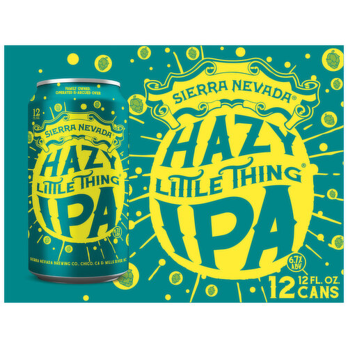 Sierra Nevada Beer, Hazy Little Thing IPA Craft Beer 12 Pack (12oz Cans)
