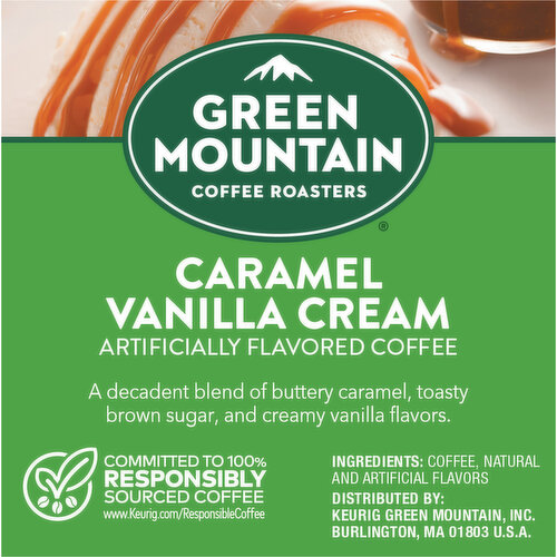 Green Mountain Coffee Roasters Coffee, Caramel Vanilla Cream, K-Cup Pods