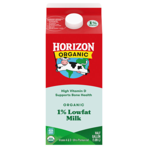 Horizon Organic Milk, Organic, 1% Lowfat