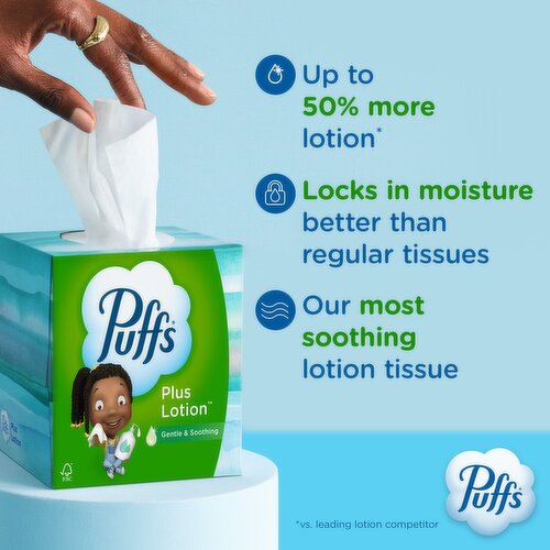 Puffs Plus Lotion Facial Tissue