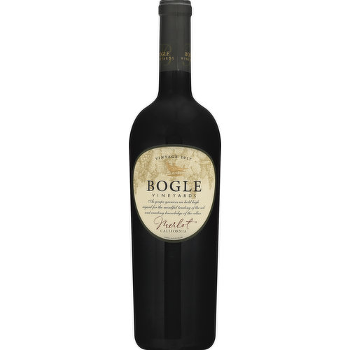 BOGLE VINEYARDS Merlot, California, Vintage 2017