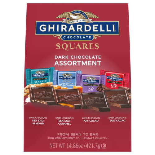 Ghirardelli Dark Chocolate, Assortment, Squares