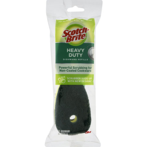 Scotch Brite Dishwand Refills, Heavy Duty