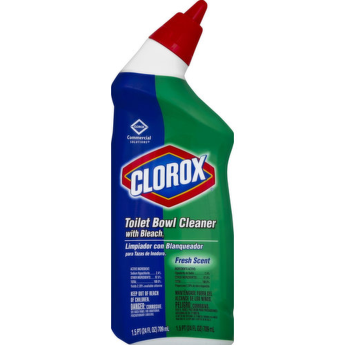 Clorox Toilet Bowl Cleaner, with Bleach, Fresh Scent