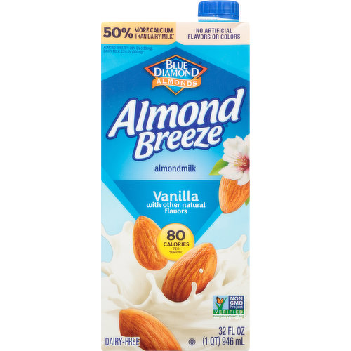 Unsweetened Vanilla Almond Milk Almond Breeze