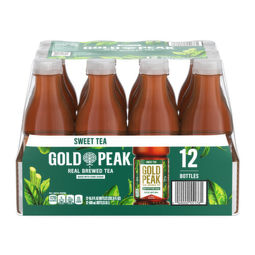 Gold Peak Gold Peak Sweetened Black Tea Bottles, 16.9 fl oz, 12 Pack