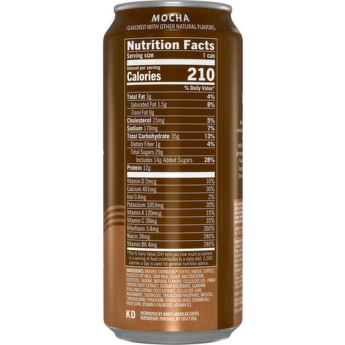 Starbucks Coffee Beverage, Mocha, Energy