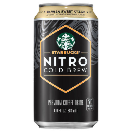 Starbucks Coffee Drink, Premium, Vanilla Sweet Cream, Nitro Cold Brew