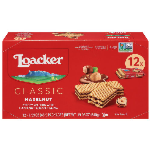 Loacker Wafers, Hazelnut, Classic