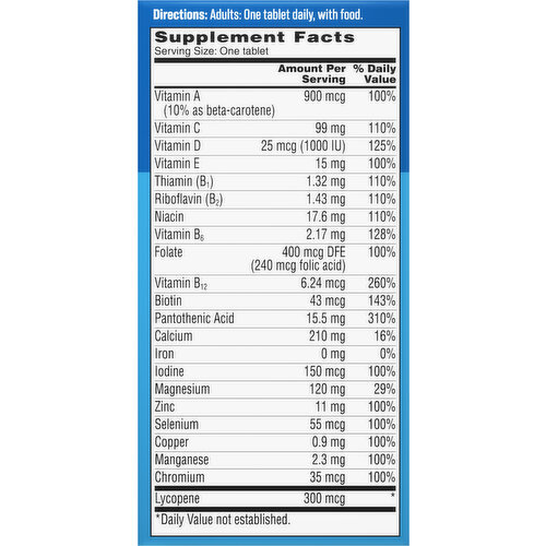 One A Day Tablets Men's Multi