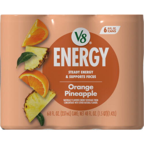 V8 Orange Pineapple Energy Beverage