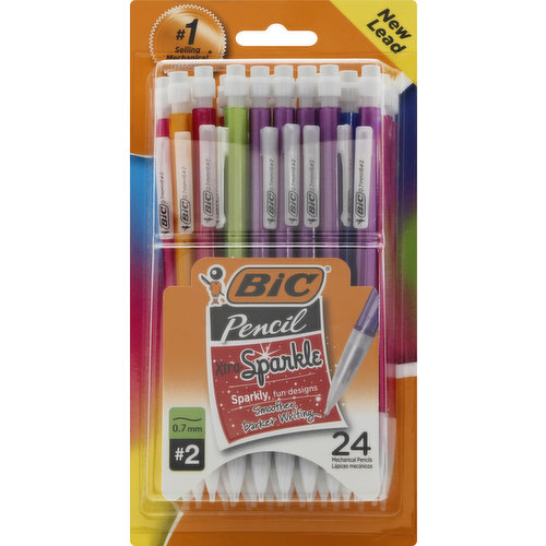 BiC Mechanical Pencils, Xtra-Sparkle (0.7 mm), No. 2