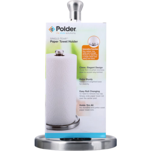 Polder Paper Towel Holder, Single-Tear