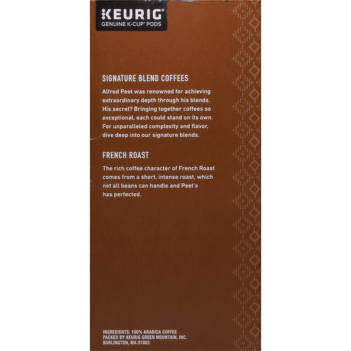Peet's Coffee Coffee, Dark Roast, French Roast, K-Cup Pods